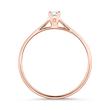 14ct rose gold solitaire ring with diamond