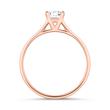 14K Roségold Solitärring mit Brillant