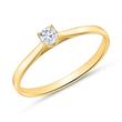 18ct gold solitaire ring with diamond