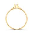 18 karaat gouden solitaire ring met Diamant
