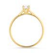 18ct gold solitaire ring with diamond