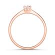 14ct rose gold engagement ring with diamond