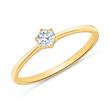 18ct gold engagement ring with diamond