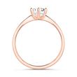 14ct rose gold engagement ring with diamond