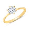 18ct gold engagement ring with diamond