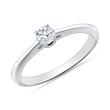 Engagement ring in 14ct white gold with diamond