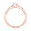 14ct rose gold ring with diamond