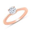 18ct rose gold engagement ring with diamond