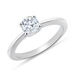 18 karaat witgouden solitaire ring met Diamant