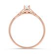 18ct rose gold solitaire ring with diamond