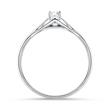 Solitaire ring in 18 carat white gold with diamond