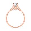 Solitaire ring in 14ct rose gold with diamond