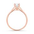 18ct rose gold solitaire ring with diamond