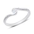 Diamond-Set Engagement Ring In 18ct White Gold