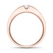 Engagement ring in 14ct rose gold with diamonds