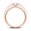 Ring in 14ct rose gold with diamonds