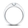 14ct white gold engagement ring with diamonds