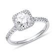 Engagement ring, 18K white gold, diamonds, approx. 1.30 ct.
