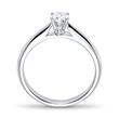 18K White Gold Engagement Ring With Diamonds, Approx. 0.33 Ct.