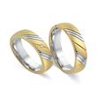 Wedding rings 8ct yellow-white gold with diamond