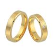 Wedding rings 14ct yellow gold with diamond