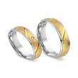 Wedding Rings 18ct Yellow-White Gold With Diamond