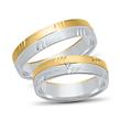 Wedding rings 8ct yellow-white gold with diamond