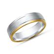8ct Yellow-White Gold Wedding Rings 3 Diamonds