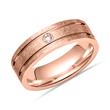 Wedding rings 8ct red gold with diamond