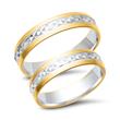 Wedding rings 14ct yellow-white gold