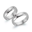 White gold 8ct wedding rings with diamond