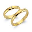 Wedding rings 14ct yellow gold with diamond