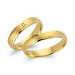 Wedding rings 18ct yellow gold with diamond