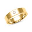 Trauringe 585er Gelbgold mit Diamant