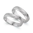 Wedding rings 18ct white gold