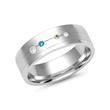 Wedding rings 18ct white gold 4 diamonds