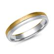 Wedding rings 18ct yellow-white gold 3 diamonds