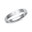 Wedding rings white gold with diamond width 3 mm