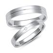 Wedding rings white gold with diamond width 3 mm