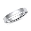 Wedding rings white gold with brilliant width 3.5 mm