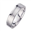 Wedding rings white gold with brilliant width 5.5 mm