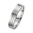 Wedding rings white gold with diamond width 5 mm