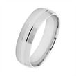 Wedding rings white gold with diamonds width 6 mm