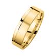 Wedding rings yellow gold with diamonds width 6 mm