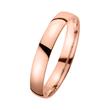 Wedding rings rose gold with diamond width 3,5 mm