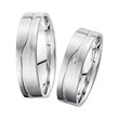 Wedding rings white gold with diamond width 5.5 mm