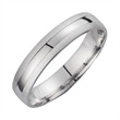 Wedding rings white gold width 4.5 mm