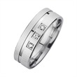 Wedding Rings White Gold With Diamonds Width 6 mm