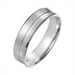 Wedding rings white gold with diamonds width 5.5 mm