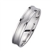 Wedding rings white gold with diamond width 4.5 mm